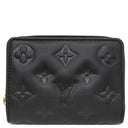 ルイヴィトン LOUIS VUITTON ポルトフォイユ ルー M81599 ブラック レザー ラムレザー 二つ折り財布 ゴールド金具 ミニ財布 黒 クッサン