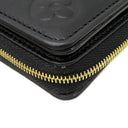 ルイヴィトン LOUIS VUITTON ポルトフォイユ ルー M81599 ブラック レザー ラムレザー 二つ折り財布 ゴールド金具 ミニ財布 黒 クッサン