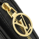 ルイヴィトン LOUIS VUITTON ポルトフォイユ ルー M81599 ブラック レザー ラムレザー 二つ折り財布 ゴールド金具 ミニ財布 黒 クッサン