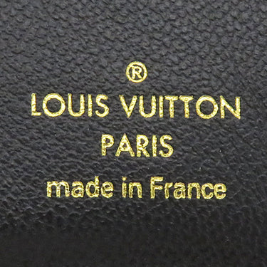 ルイヴィトン LOUIS VUITTON ポルトフォイユ ルー M81599 ブラック レザー ラムレザー 二つ折り財布 ゴールド金具 ミニ財布 黒 クッサン