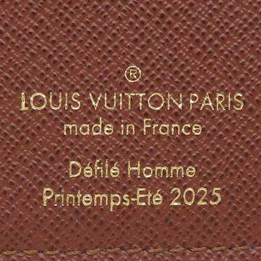 ルイヴィトン LOUIS VUITTON オーガナイザー ドゥ ポッシュ N00138 バーズダミエエベヌ レザー LVバーズダミエエベヌキャンバス カードケース 茶 マルチカラー 二つ折り