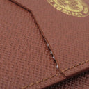 ルイヴィトン LOUIS VUITTON オーガナイザー ドゥ ポッシュ N00138 バーズダミエエベヌ レザー LVバーズダミエエベヌキャンバス カードケース 茶 マルチカラー 二つ折り