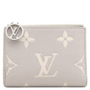 ルイヴィトン LOUIS VUITTON ポルトフォイユ リサ M13797 ブリュームグレー×ホワイトクオーツ モノグラムアンプラント 二つ折り財布 ゴールド金具 コンパクト財布 バイカラー