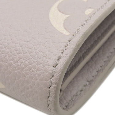 ルイヴィトン LOUIS VUITTON ポルトフォイユ リサ M13797 ブリュームグレー×ホワイトクオーツ モノグラムアンプラント 二つ折り財布 ゴールド金具 コンパクト財布 バイカラー