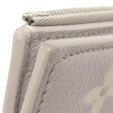 ルイヴィトン LOUIS VUITTON ポルトフォイユ リサ M13797 ブリュームグレー×ホワイトクオーツ モノグラムアンプラント 二つ折り財布 ゴールド金具 コンパクト財布 バイカラー