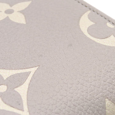 ルイヴィトン LOUIS VUITTON ポルトフォイユ リサ M13797 ブリュームグレー×ホワイトクオーツ モノグラムアンプラント 二つ折り財布 ゴールド金具 コンパクト財布 バイカラー