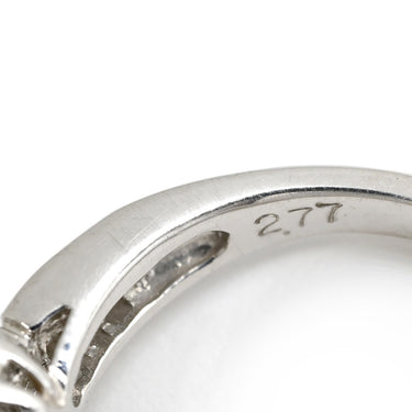 ノンブランド NON BRAND クリソベリル キャッツアイ ダイヤ リング プラチナシルバー Pt900 クリソベリルキャッツアイ ダイヤモンド リング 指輪 猫目石 プラチナム カボションカット PT ダイヤモンド 10.5号