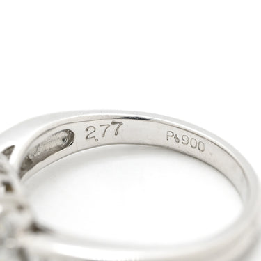 ノンブランド NON BRAND クリソベリル キャッツアイ ダイヤ リング プラチナシルバー Pt900 クリソベリルキャッツアイ ダイヤモンド リング 指輪 猫目石 プラチナム カボションカット PT ダイヤモンド 10.5号