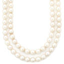 ノンブランド NON BRAND あこやパール 8.5mm 4Pルビー 2連 パールホワイトXゴールド パール K14 ルビー ネックレス 真珠 アコヤパール 白 ピンク ラウンドシェイプ