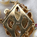 ノンブランド NON BRAND あこやパール 8.5mm 4Pルビー 2連 パールホワイトXゴールド パール K14 ルビー ネックレス 真珠 アコヤパール 白 ピンク ラウンドシェイプ