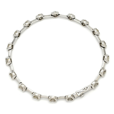 デビアス DE BEERS LINE ラインブレスレット ホワイトゴールド K18WG ダイヤモンド ブレスレット ダイヤブレスレット