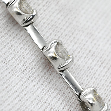 デビアス DE BEERS LINE ラインブレスレット ホワイトゴールド K18WG ダイヤモンド ブレスレット ダイヤブレスレット