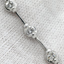 デビアス DE BEERS LINE ラインブレスレット ホワイトゴールド K18WG ダイヤモンド ブレスレット ダイヤブレスレット