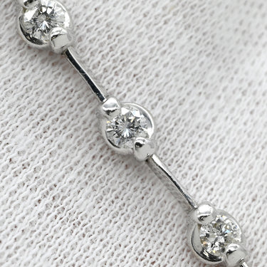 デビアス DE BEERS LINE ラインブレスレット ホワイトゴールド K18WG ダイヤモンド ブレスレット ダイヤブレスレット