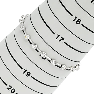 デビアス DE BEERS LINE ラインブレスレット ホワイトゴールド K18WG ダイヤモンド ブレスレット ダイヤブレスレット