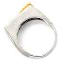 ノンブランド NON BRAND ルビー 0.6ct ダイヤリング ホワイトゴールドXイエローゴールド K18WG ルビー ダイヤモンド リング 指輪 レッド 赤 スクエアカット 6Pルビー シルバーXゴールド コンビ ダイヤモンド 14号