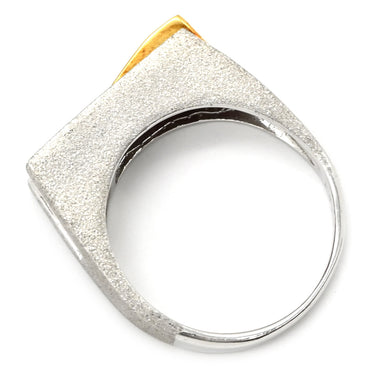 ノンブランド NON BRAND ルビー 0.6ct ダイヤリング ホワイトゴールドXイエローゴールド K18WG ルビー ダイヤモンド リング 指輪 レッド 赤 スクエアカット 6Pルビー シルバーXゴールド コンビ ダイヤモンド 14号