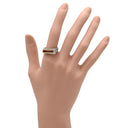 ノンブランド NON BRAND ルビー 0.6ct ダイヤリング ホワイトゴールドXイエローゴールド K18WG ルビー ダイヤモンド リング 指輪 レッド 赤 スクエアカット 6Pルビー シルバーXゴールド コンビ ダイヤモンド 14号