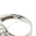 ノンブランド NON BRAND ブラックオパール 4.77ct ダイヤモンドリング プラチナシルバー Pt900 オパール ダイヤモンド リング 指輪 オーバルカボションカット 1石 1粒 マルチカラー 遊色 パヴェ 13号