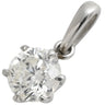 ノンブランド NON BRAND ダイヤモンド 1.01ct プラチナシルバー Pt900 ダイヤモンド ペンダントトップ 1石 1P 1粒 ブリリアントカット ネックレストップ チャーム Pt900