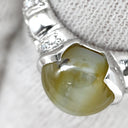 ノンブランド NON BRAND クリソベリル キャッツアイ ダイヤ リング プラチナシルバー Pt900 クリソベリルキャッツアイ ダイヤモンド リング 指輪 猫目石 4.229ctct PT ダイヤモンド オーバル 11号