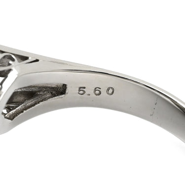 ノンブランド NON BRAND ブルーサファイア ダイヤ ブルー×プラチナシルバー Pt900 サファイア ダイヤモンド リング 指輪 5.60ct Pt900 プラチナム 青 ペアーシェイプカット パヴェ 14号