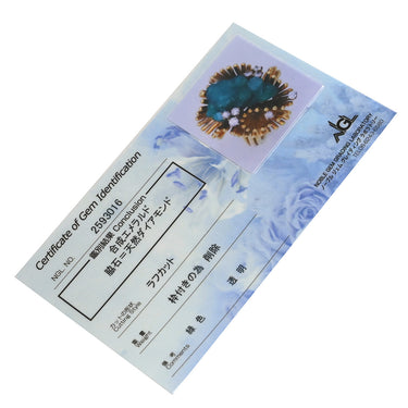 ノンブランド NON BRAND 合成エメラルド ダイヤモンド イエローゴールド K14YG ダイヤモンド 合成エメラルド リング 指輪 グリーン 緑 ラフカット デザインリング 14K 金性検査済 15号