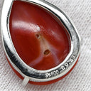 ノンブランド NON BRAND 珊瑚 サンゴ ダイヤ 0.43ct ペンダント レッドXプラチナシルバー Pt900 ダイヤモンド 珊瑚 Pt850(チェーン) ネックレス 赤 レッド 血赤 ミックスカボションカット ボールチェーン