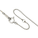 ノンブランド NON BRAND 珊瑚 サンゴ ダイヤ 0.43ct ペンダント レッドXプラチナシルバー Pt900 ダイヤモンド 珊瑚 Pt850(チェーン) ネックレス 赤 レッド 血赤 ミックスカボションカット ボールチェーン