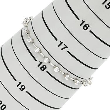 デビアス DE BEERS LINE ラインブレスレット ホワイトゴールド K18WG ダイヤモンド ブレスレット ダイヤブレスレット