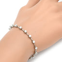 デビアス DE BEERS LINE ラインブレスレット ホワイトゴールド K18WG ダイヤモンド ブレスレット ダイヤブレスレット