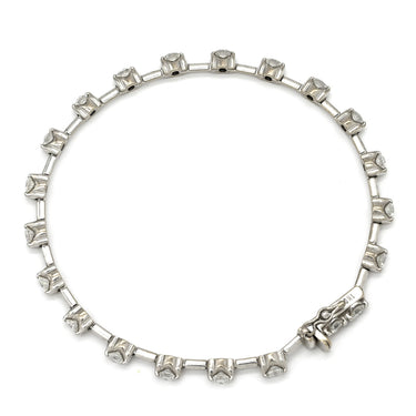 デビアス DE BEERS LINE ラインブレスレット ホワイトゴールド K18WG ダイヤモンド ブレスレット ダイヤブレスレット