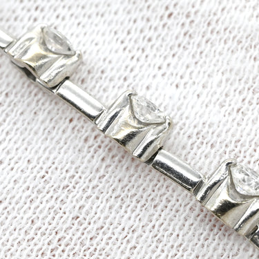 デビアス DE BEERS LINE ラインブレスレット ホワイトゴールド K18WG ダイヤモンド ブレスレット ダイヤブレスレット