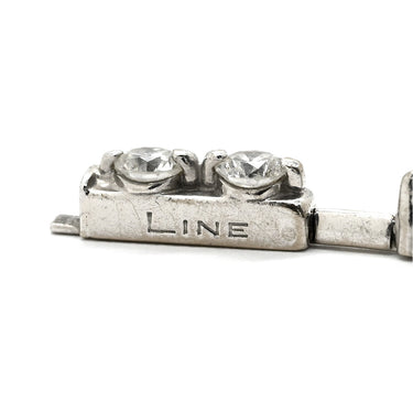 デビアス DE BEERS LINE ラインブレスレット ホワイトゴールド K18WG ダイヤモンド ブレスレット ダイヤブレスレット