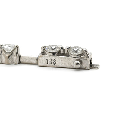 デビアス DE BEERS LINE ラインブレスレット ホワイトゴールド K18WG ダイヤモンド ブレスレット ダイヤブレスレット