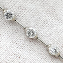 デビアス DE BEERS LINE ラインブレスレット ホワイトゴールド K18WG ダイヤモンド ブレスレット ダイヤブレスレット