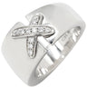 ショーメ CHAUMET リアン ホワイトゴールド K18WG ダイヤモンド ＃51 リング 指輪 Chaumet 750 WG 18K 18金 ダイヤ リアン ドゥ リング クロスモチーフ 11号