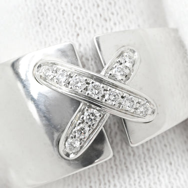 ショーメ CHAUMET リアン ホワイトゴールド K18WG ダイヤモンド ＃51 リング 指輪 Chaumet 750 WG 18K 18金 ダイヤ リアン ドゥ リング クロスモチーフ 11号