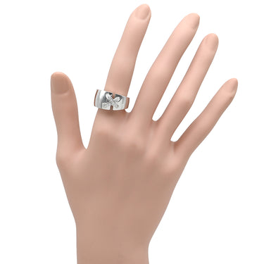 ショーメ CHAUMET リアン ホワイトゴールド K18WG ダイヤモンド ＃51 リング 指輪 Chaumet 750 WG 18K 18金 ダイヤ リアン ドゥ リング クロスモチーフ 11号