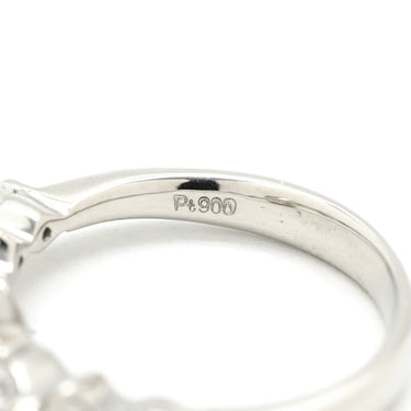 ノンブランド NON BRAND ルビー 0.53ct ダイヤモンド プラチナシルバー Pt900 ルビー ダイヤモンド リング 指輪 レッド 赤 1石 オーバルミックスカット 6Pダイヤ 7号