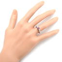 ノンブランド NON BRAND ルビー 0.53ct ダイヤモンド プラチナシルバー Pt900 ルビー ダイヤモンド リング 指輪 レッド 赤 1石 オーバルミックスカット 6Pダイヤ 7号