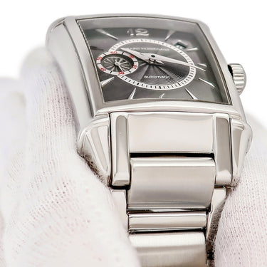 腕時計 ジラールペルゴ GIRARD PERREGAUX OH済 ヴィンテージ 1945 25932.1.11.206 自動巻き メンズ グレー デイト スモールセコンド ギョウシェ