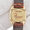 腕時計 カルティエ Cartier ミニベニュワール W1536699 クオーツ レディース K18YG無垢 オーバル シルバー ローマン