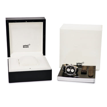 腕時計 モンブラン Montblanc 4810 デュアルタイム オートマティック 114858 自動巻き メンズ GMT デイト スモールセコンド 黒