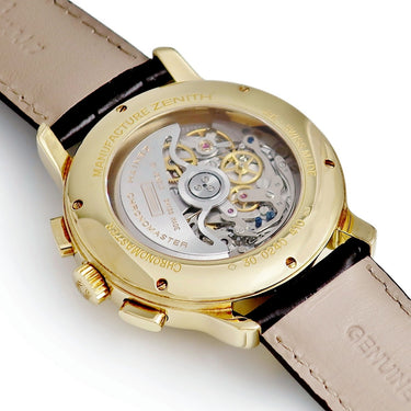 腕時計 ゼニス ZENITH クロノマスター トリプルカレンダー ムーンフェイズ 30.0240.410 自動巻き メンズ K18YG無垢 エルプリメロ 白