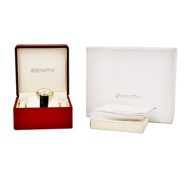 腕時計 ゼニス ZENITH クロノマスター トリプルカレンダー ムーンフェイズ 30.0240.410 自動巻き メンズ K18YG無垢 エルプリメロ 白