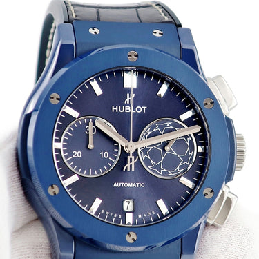 腕時計 ウブロ HUBLOT クラシックフュージョン クロノグラフ チャンピオンズリーグ 521.EX.7170.LR.UCL18 自動巻き メンズ UEFA 限定