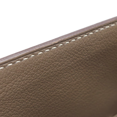 エルメス HERMES ケリー28 内縫い エトゥープ トゴ 2WAYバッグ ゴールド金具 グレージュ ショルダー