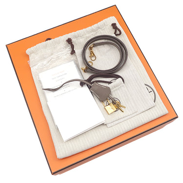 エルメス HERMES ケリー28 内縫い エトゥープ トゴ 2WAYバッグ ゴールド金具 グレージュ ショルダー