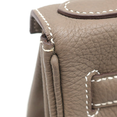 エルメス HERMES ケリー28 内縫い エトゥープ トゴ 2WAYバッグ ゴールド金具 グレージュ ショルダー